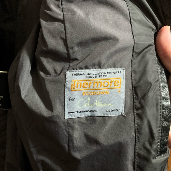 Cole Haan Quilted Long Coat - Picture 10 of 12